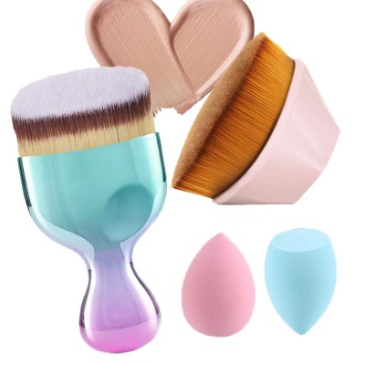 Magic Foundation Face Brush Petal Shape Design Multi-angle Application High Density Bb Cream Makeup Brush