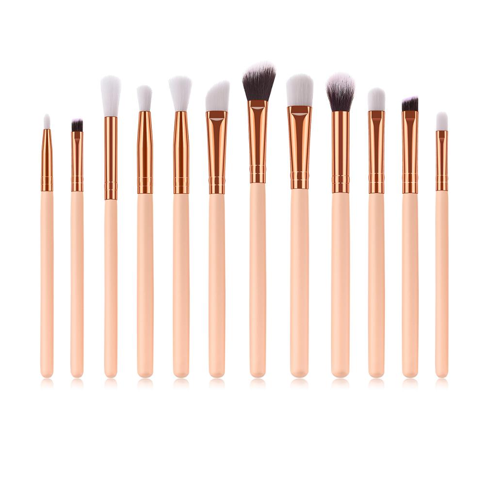 Hot Selling 12 Pcs Eye Makeup Brushes Professional Eyeshadow Brush Set